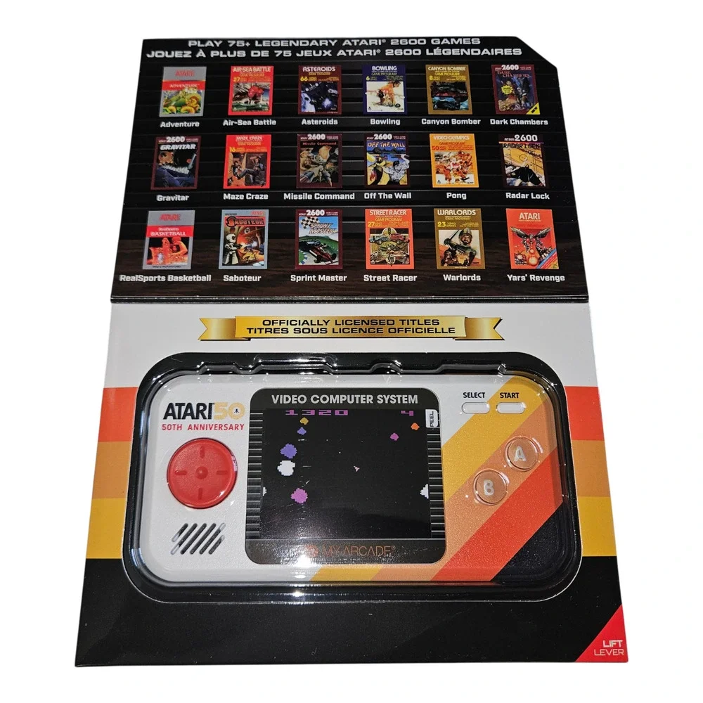 My Arcade Pocket Player Pro Atari 50th Anniversary Portable Gaming System